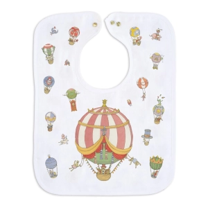 Atelier Choux Large Bib Circus Gold Snaps