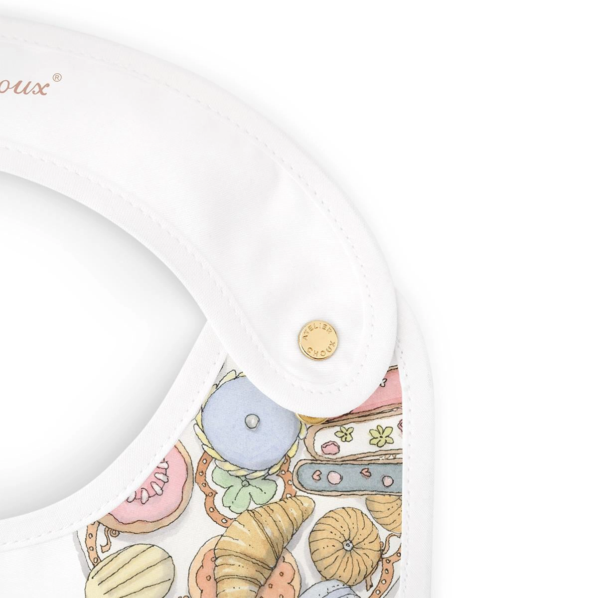 Atelier Choux Satin Bib Bon Appetit