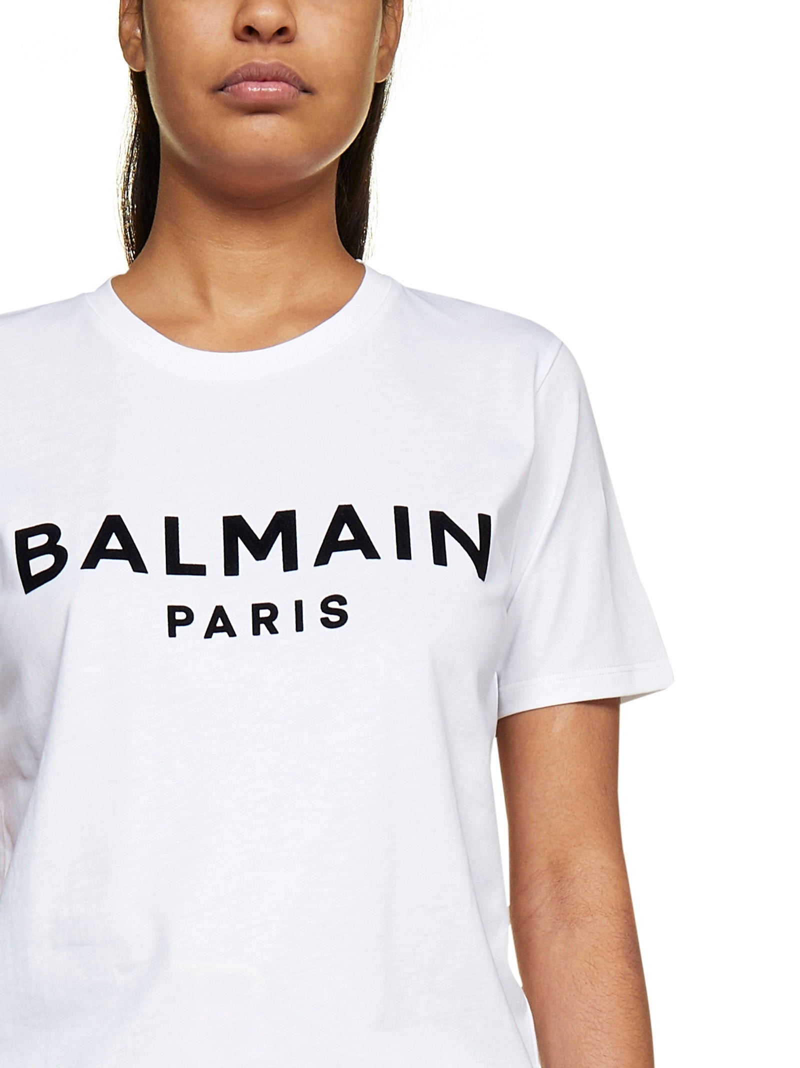 Balmain Logo Printed Crewneck T-Shirt