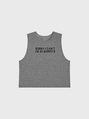 BARRY'S HEATHER GREY LEGEND TANK