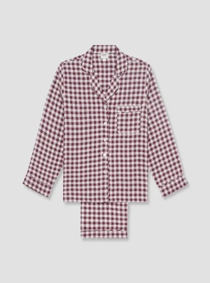Berry Gingham Women's Pyjama Trouser Set