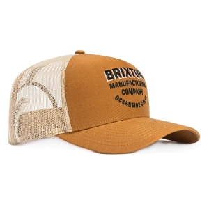 Brixton Redoubt Mesh Snapback Trucker Hat - Brown