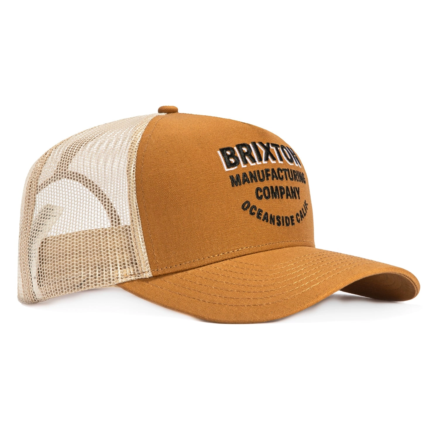 Brixton Redoubt Mesh Snapback Trucker Hat - Brown
