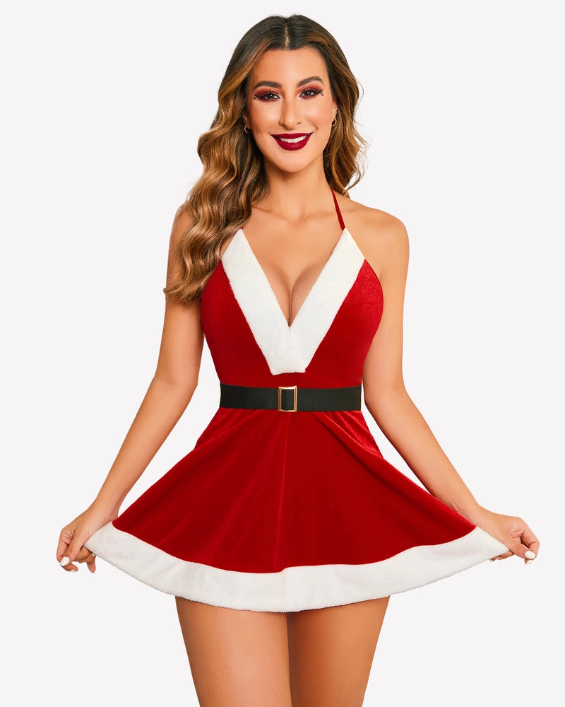 Christmas Lingerie Santa Sleepwear