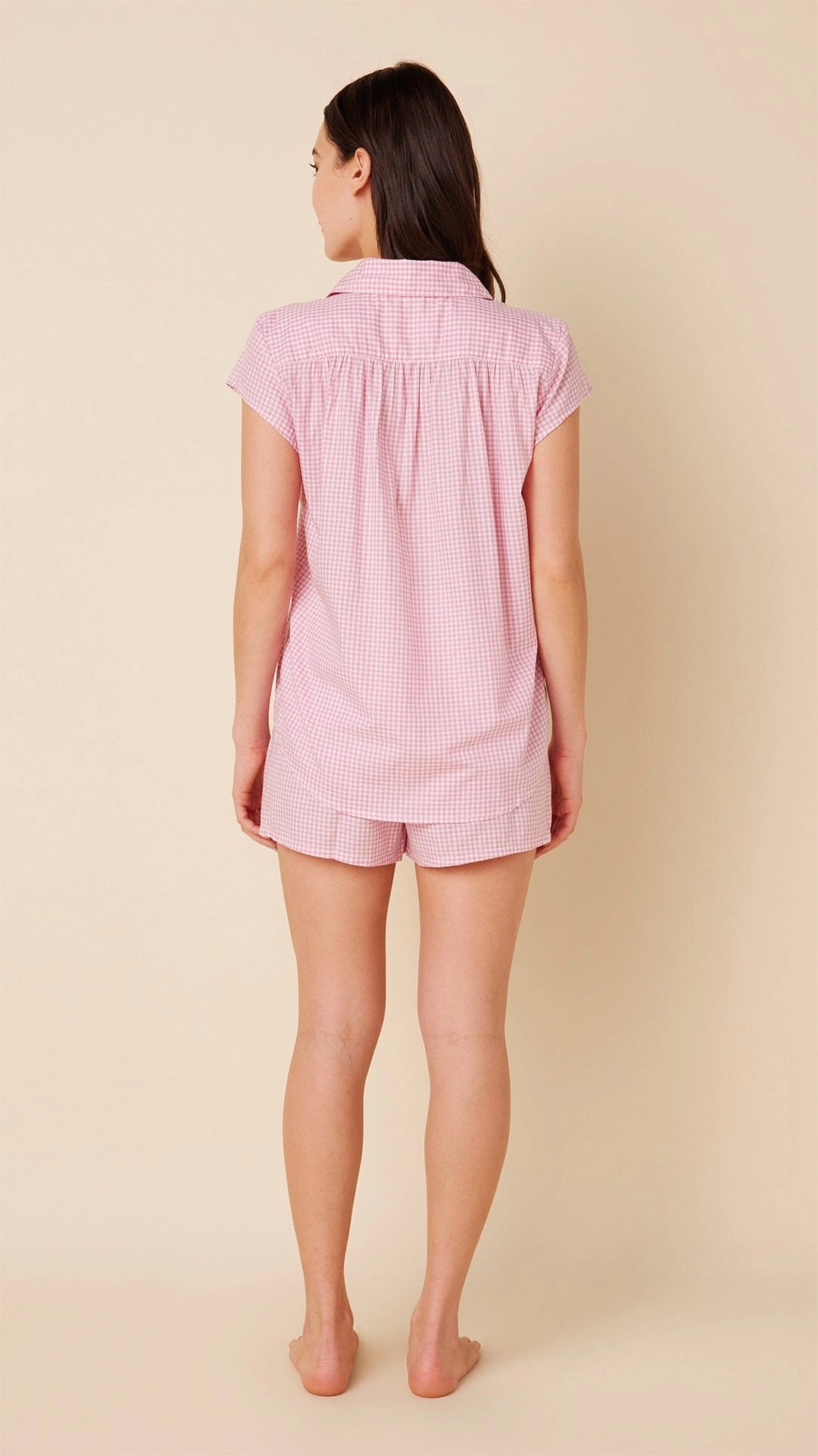 Classic Gingham Pink Short Set
