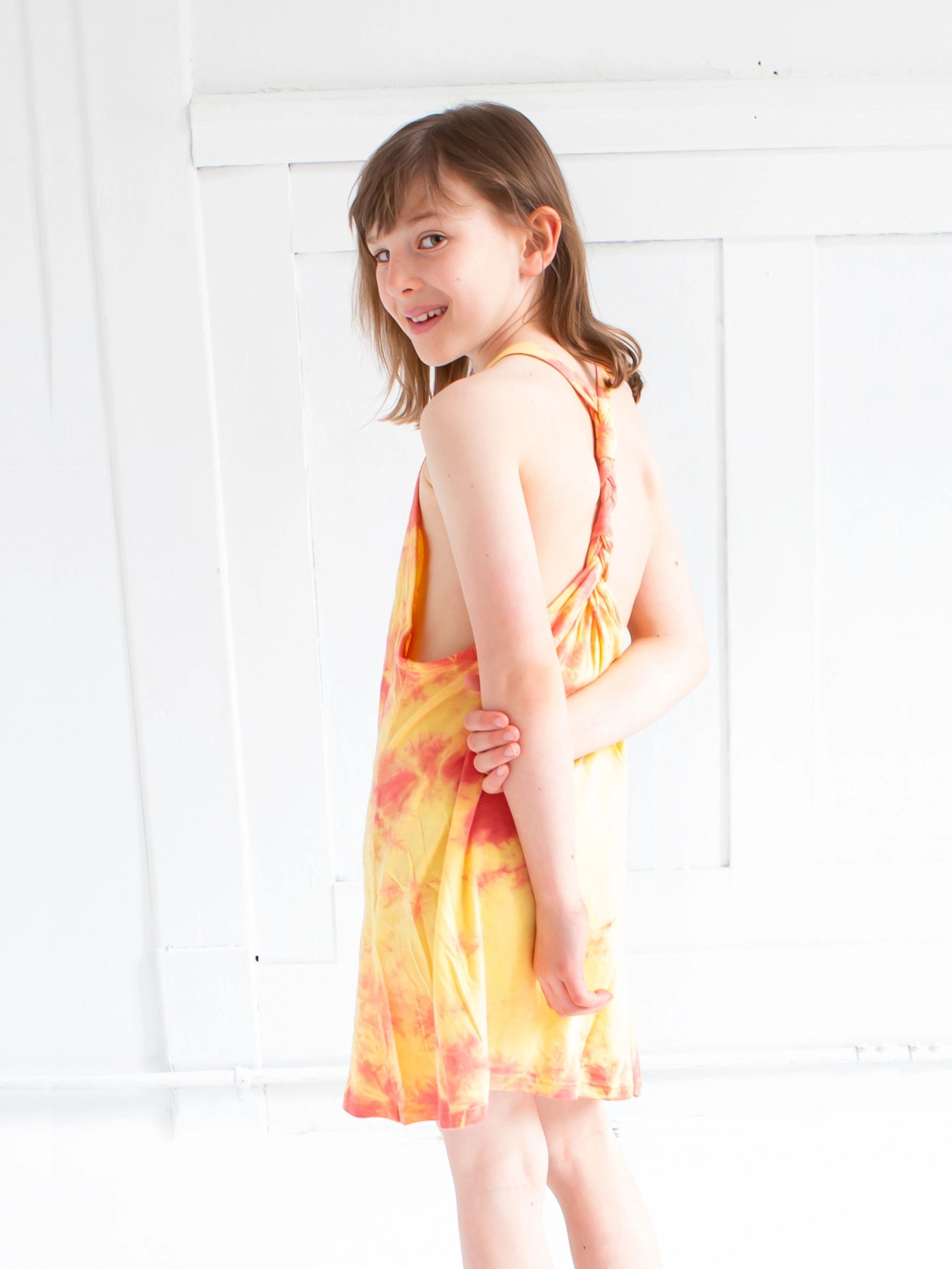 Em Braided Tie Dye Tank Dress