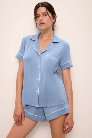 Gisele TENCEL™ Modal Relaxed Short PJ Set | Wedgewood