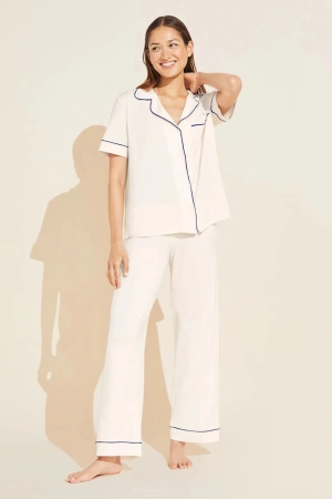Gisele TENCEL™ Modal Short Sleeve & Pant PJ Set | Ivory