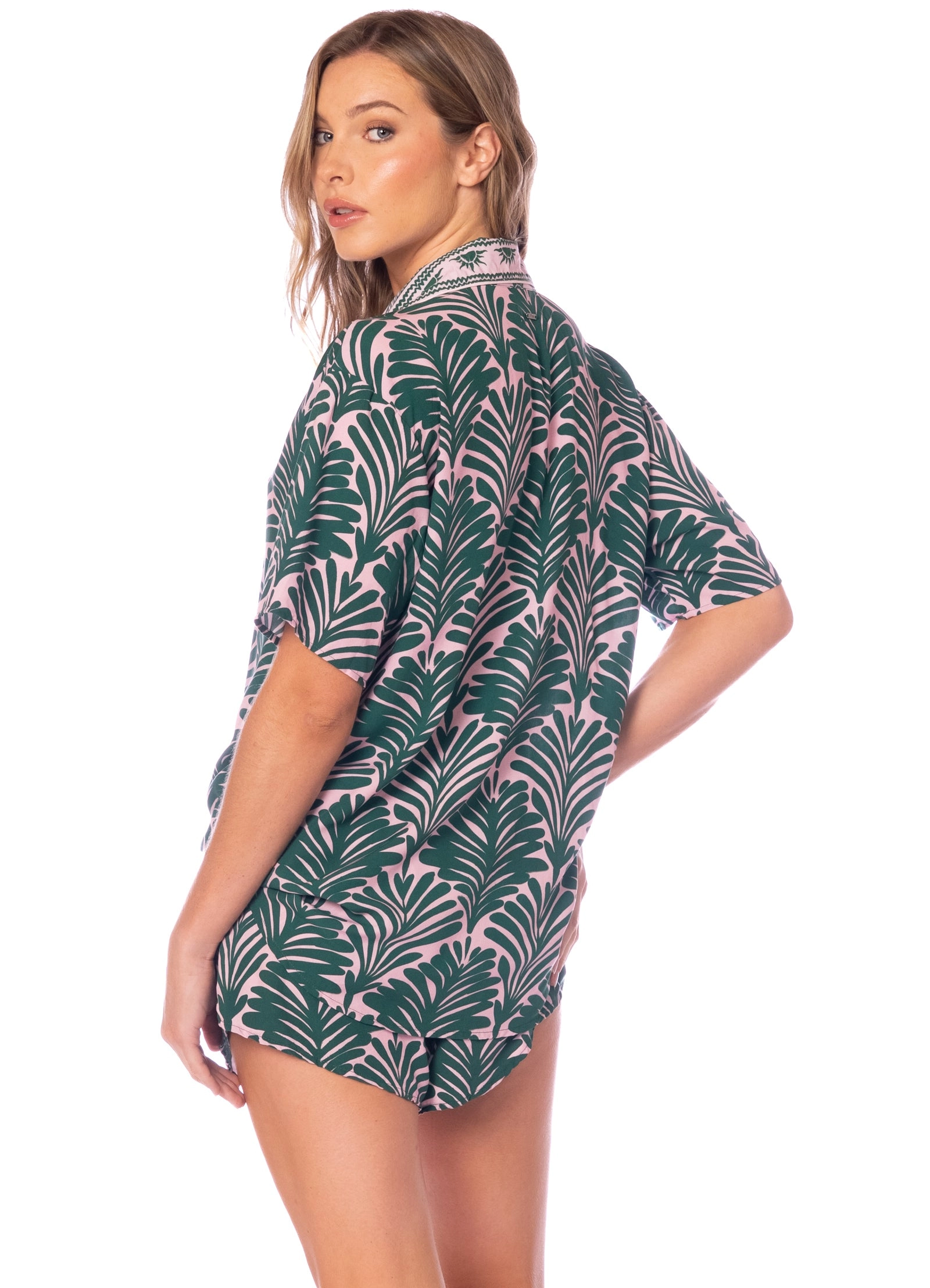 Maaji Damasc Print Slumbers Short Sleeve Short Set