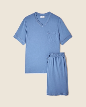 Men's Short Sleeve Top & Shorts Pajama Set
