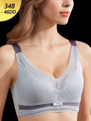 Mesh Breathable Full Coverage Minimizer Bras