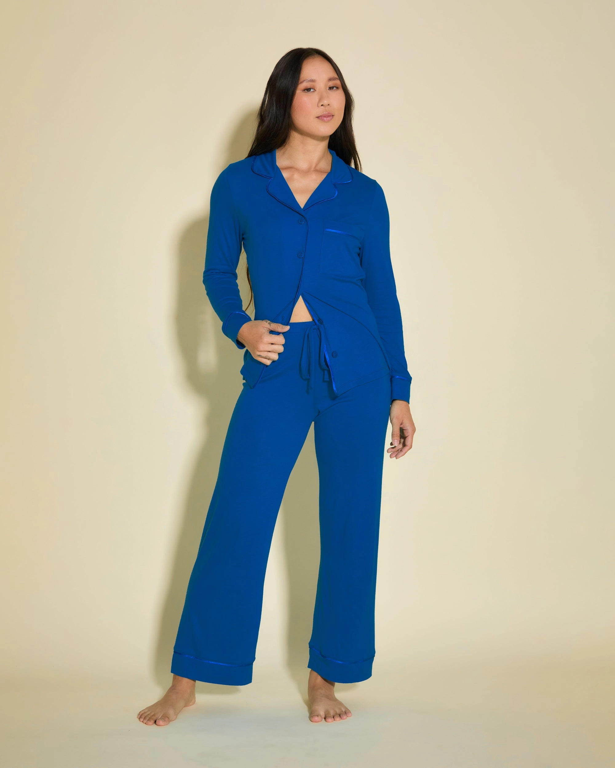 Petite Long Sleeve Top & Pant Pajama Set