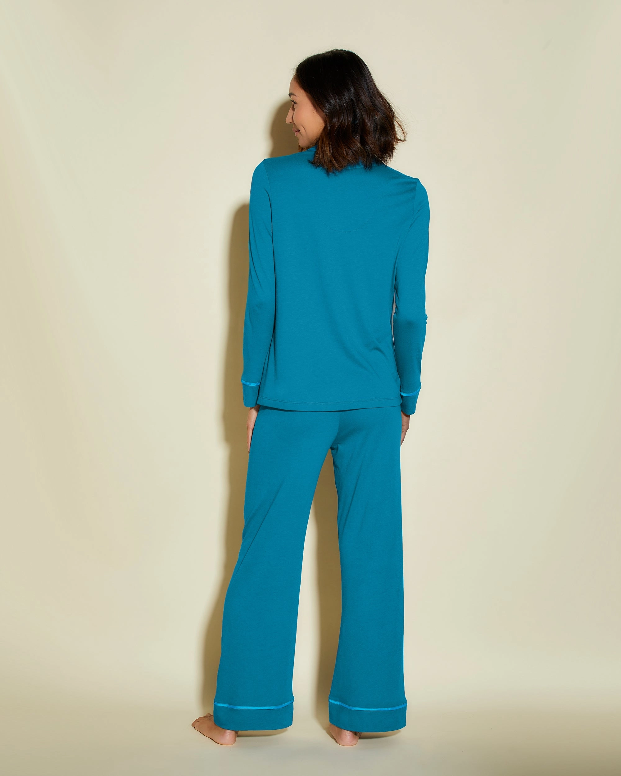 Petite Long Sleeve Top & Pant Pajama Set