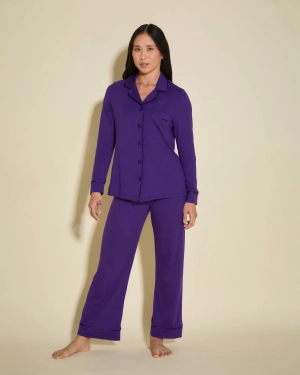 Petite Long Sleeve Top & Pant Pajama Set