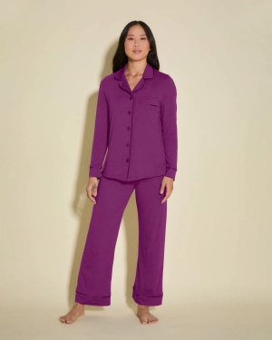 Petite Long Sleeve Top & Pant Pajama Set
