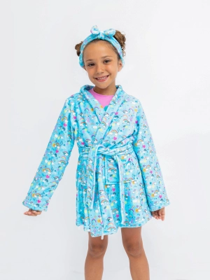 Rainbow Plush Robe