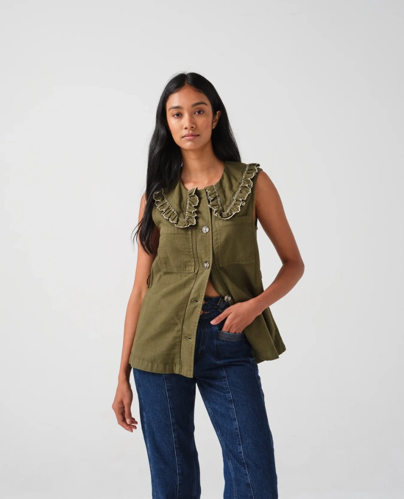 Seventy and Mochi Phoebee Pine Waistcoat