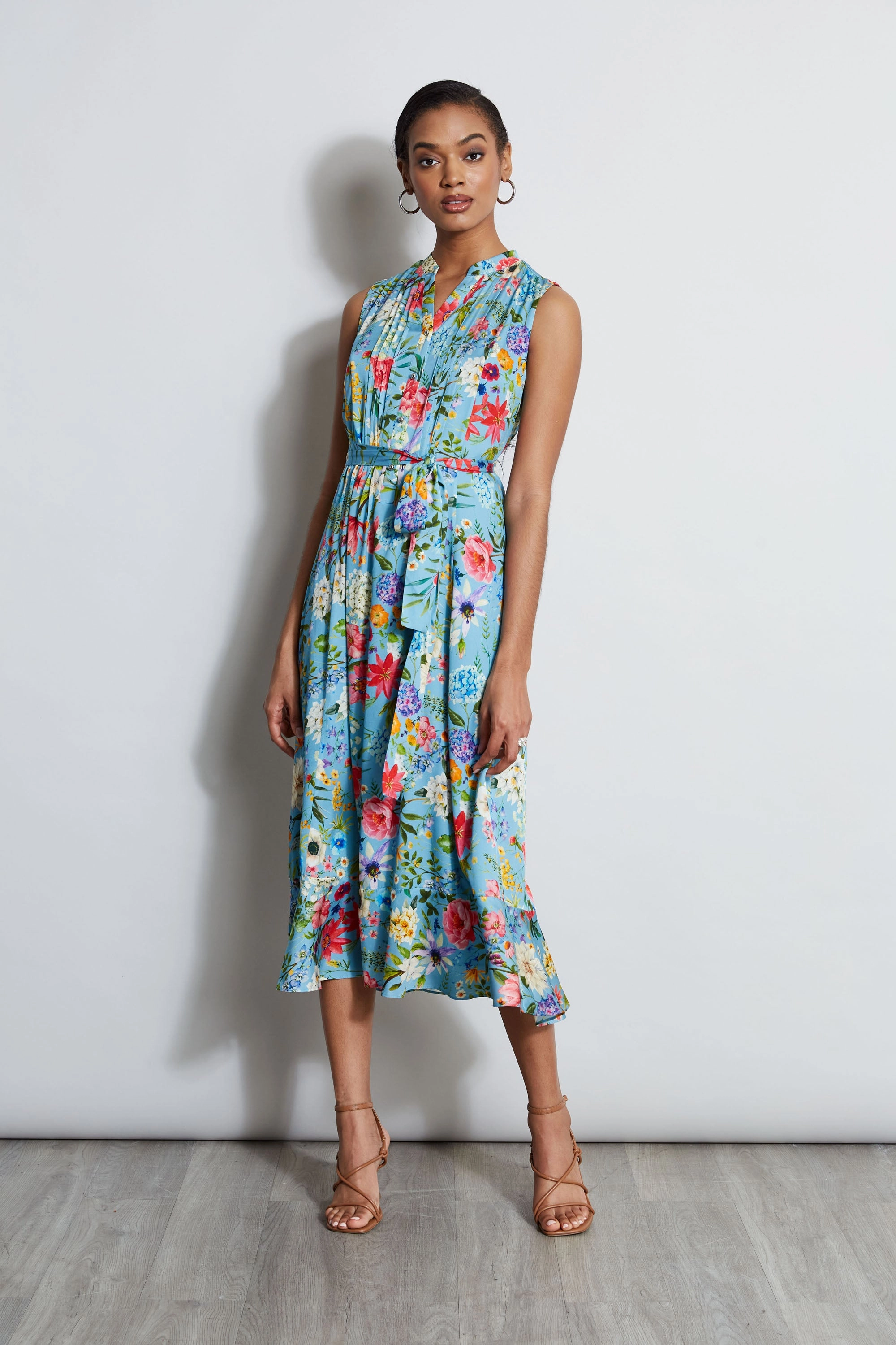 Silk Wild Meadow Shirt Dress