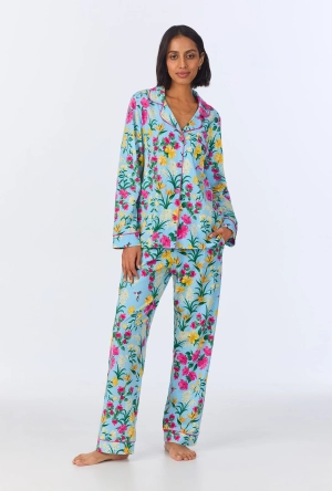 Tropical Paradise Long Sleeve Classic Stretch Jersey PJ Set