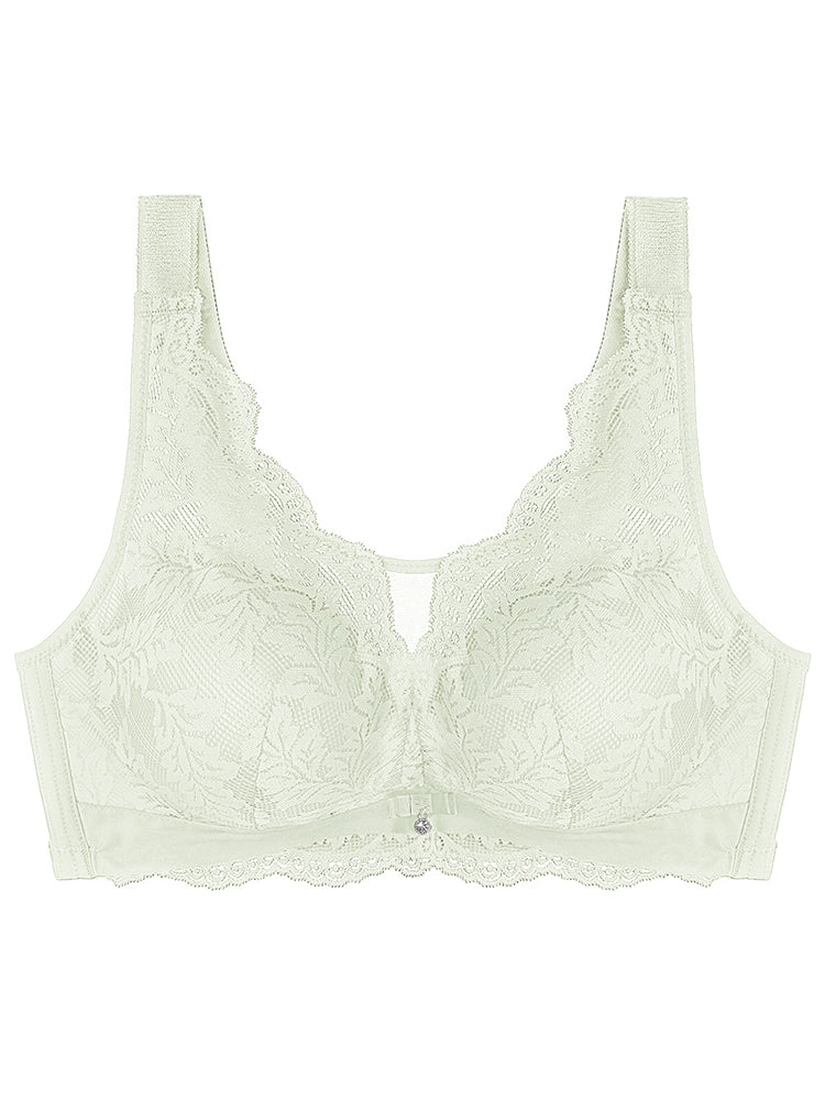 Wide Straps Wireless Full Coverage Thin Breathable Minimizer Bra