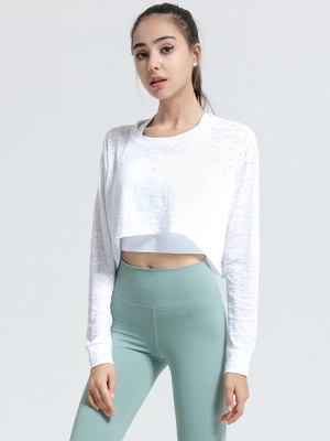 Women Breathable Long Sleeve Sport Cover Sweatshirt